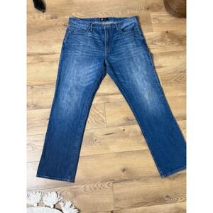 Gap Denim Mens 38x32 Straight Fit Jeans Dark Wash Blue Cotton 317041-00